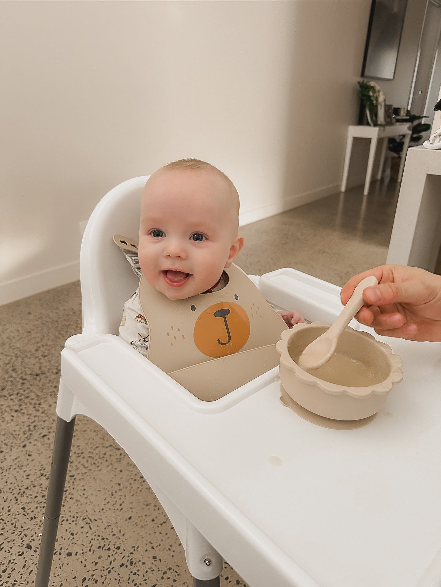 SILICONE FEEDING SET - BEAR