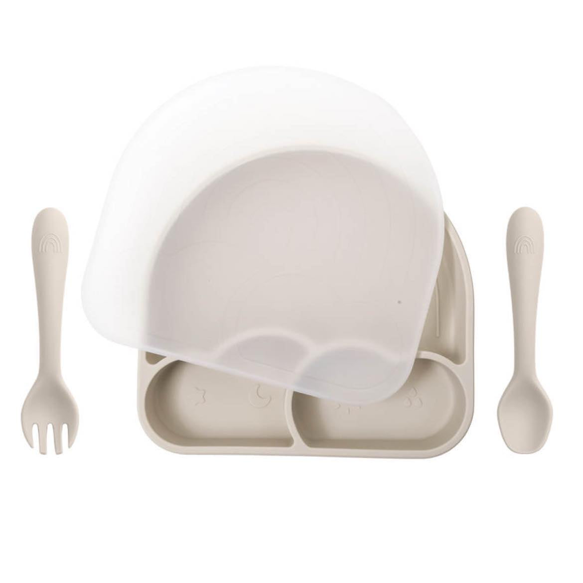 SILICONE PLATE SET - NEUTRAL