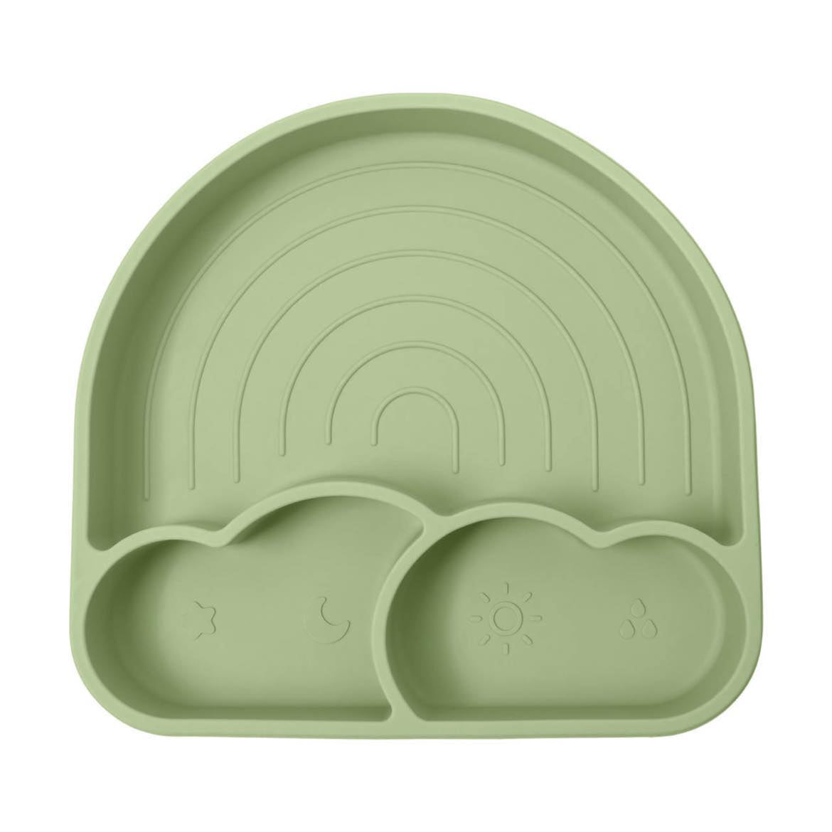 SILICONE PLATE SET - GREEN