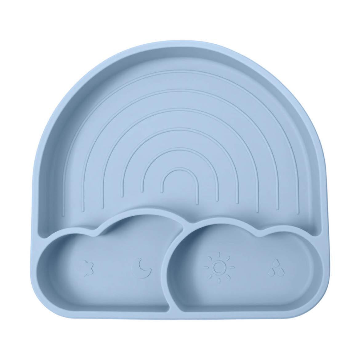 SILICONE PLATE SET - BLUE