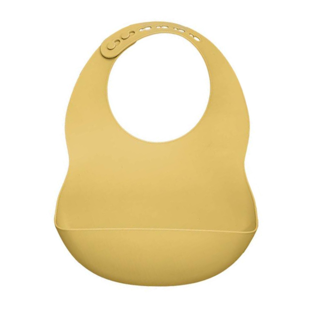 SILICONE BIB - YELLOW
