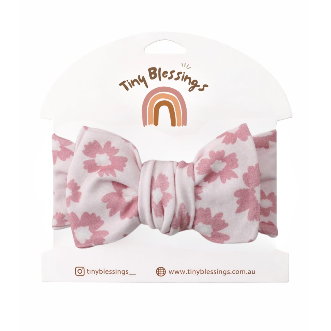 DAISY PINK HEADBAND + SWADDLE