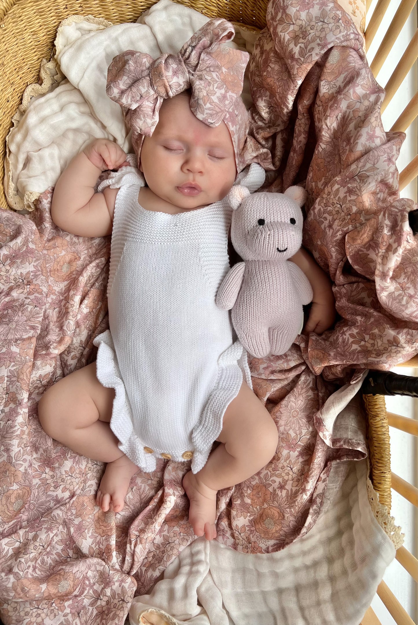 JERSEY SWADDLE - FLORAL