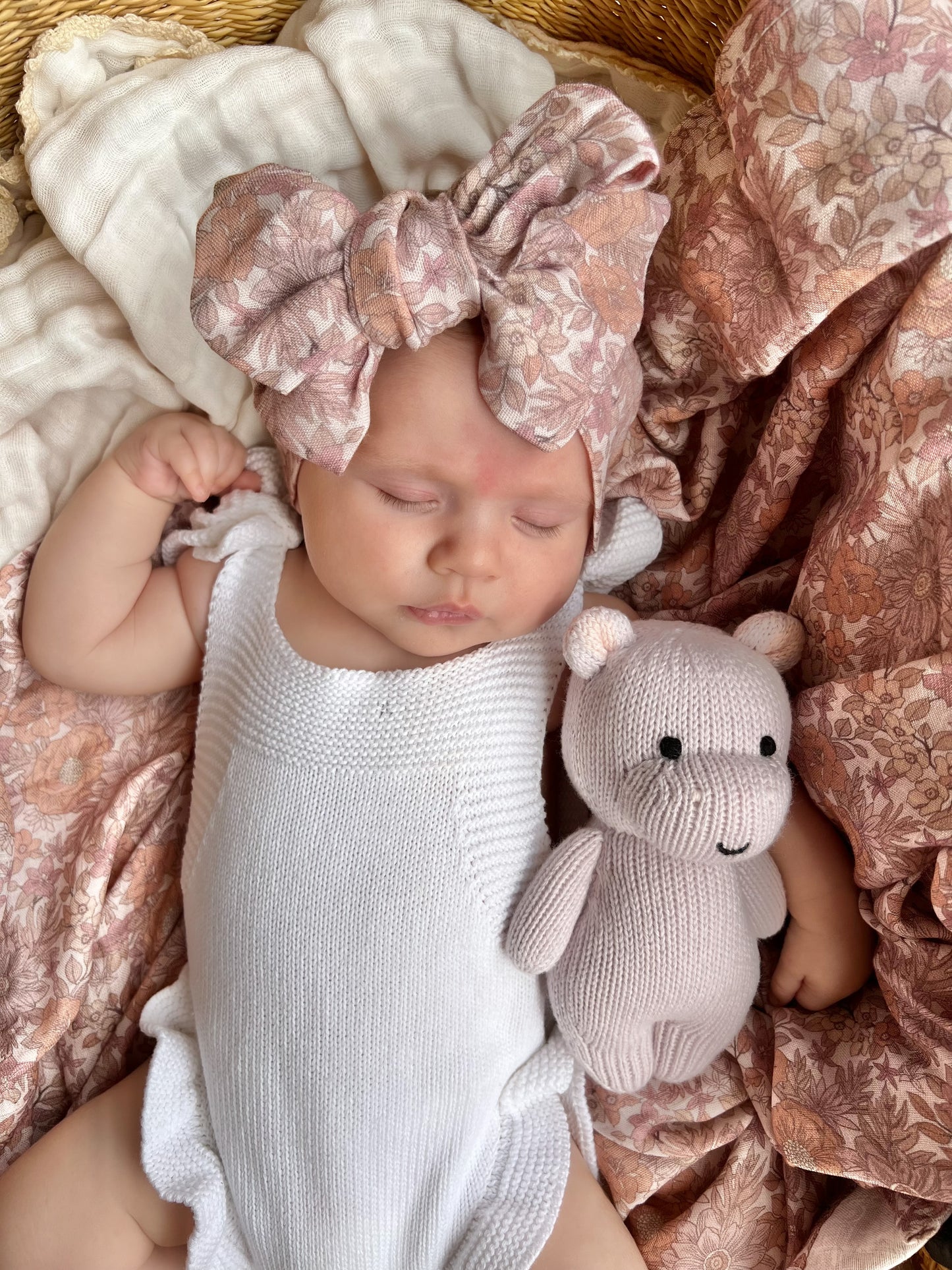 FLORAL HEADBAND + SWADDLE