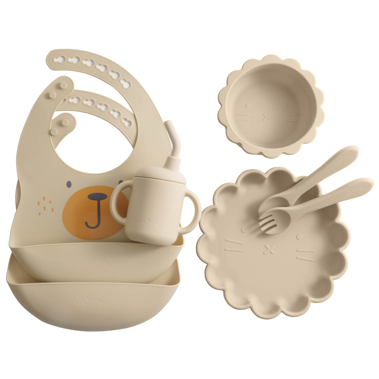 SILICONE FEEDING SET - BEAR