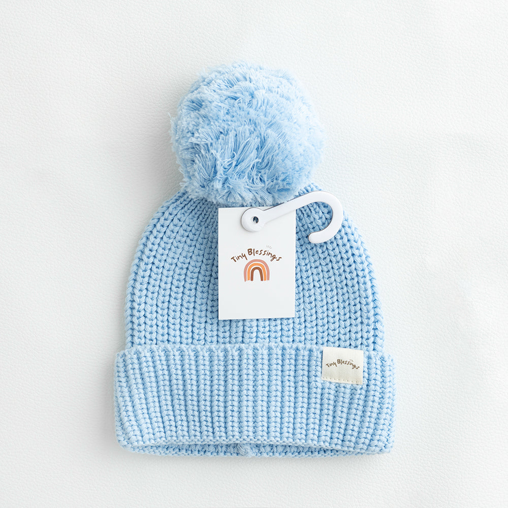 BEANIE -  SKY BLUE