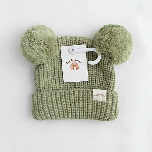 BEANIE -  OLIVE