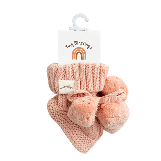 POM POM BOOTIES - CORAL