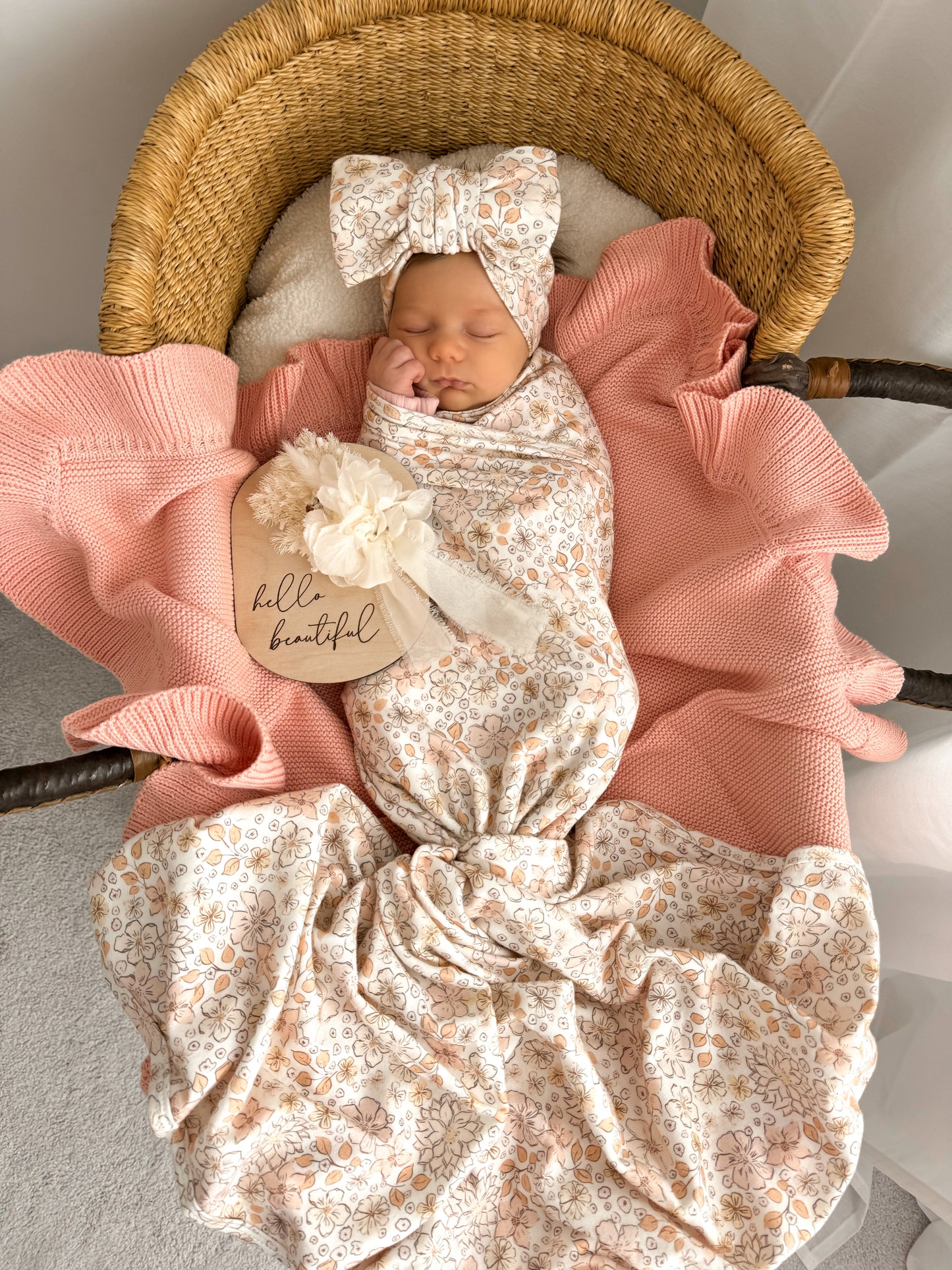 BLOSSOM HEADBAND + SWADDLE