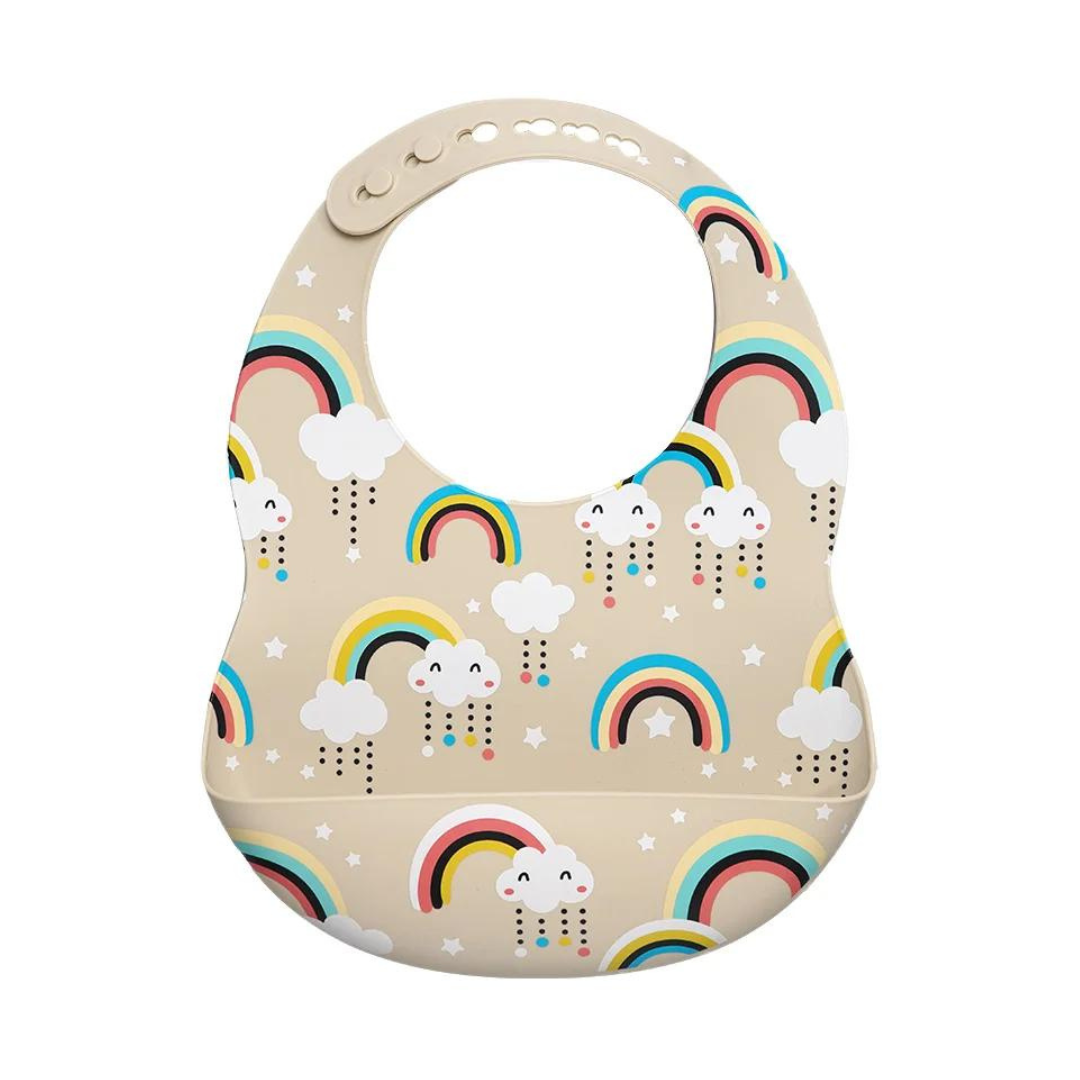 SILICONE BIB - RAINBOW