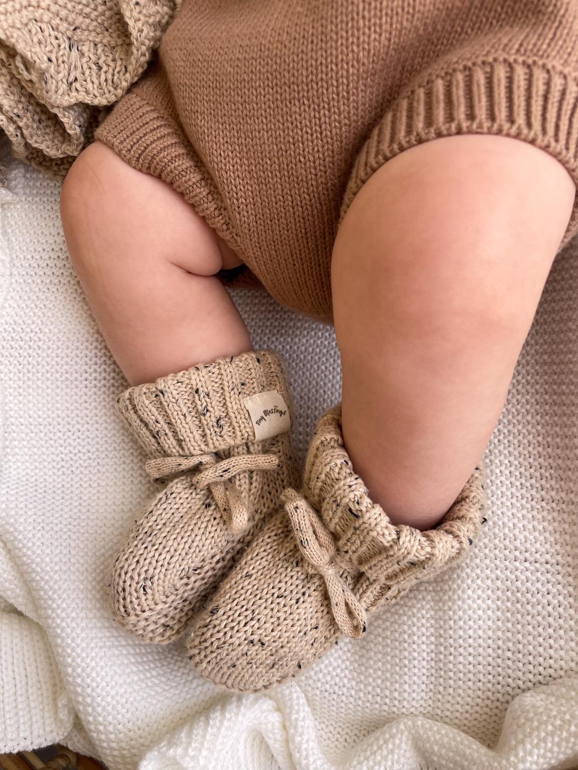 SPECKLED BOOTIES - COOKIE