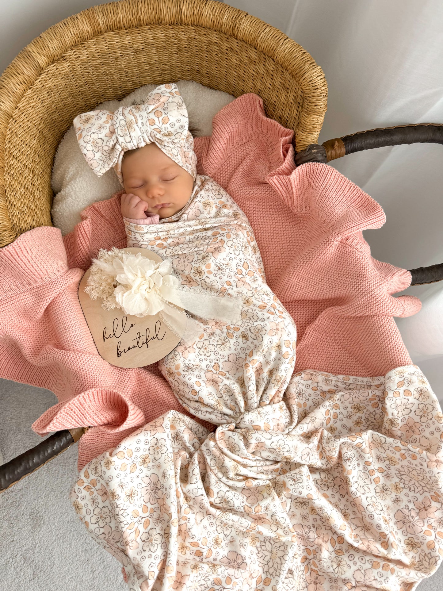 BLOSSOM HEADBAND + SWADDLE