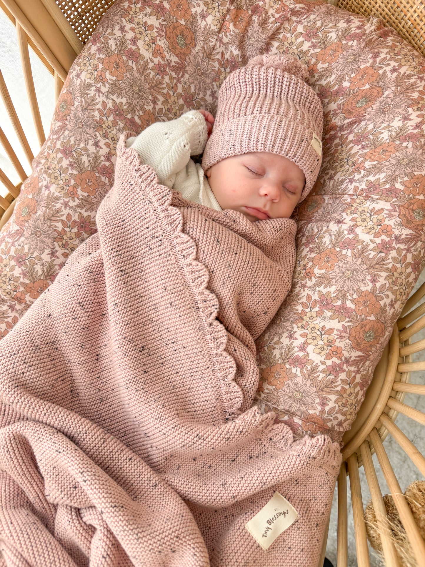 HEIRLOOM KNIT BLANKET - DUSK