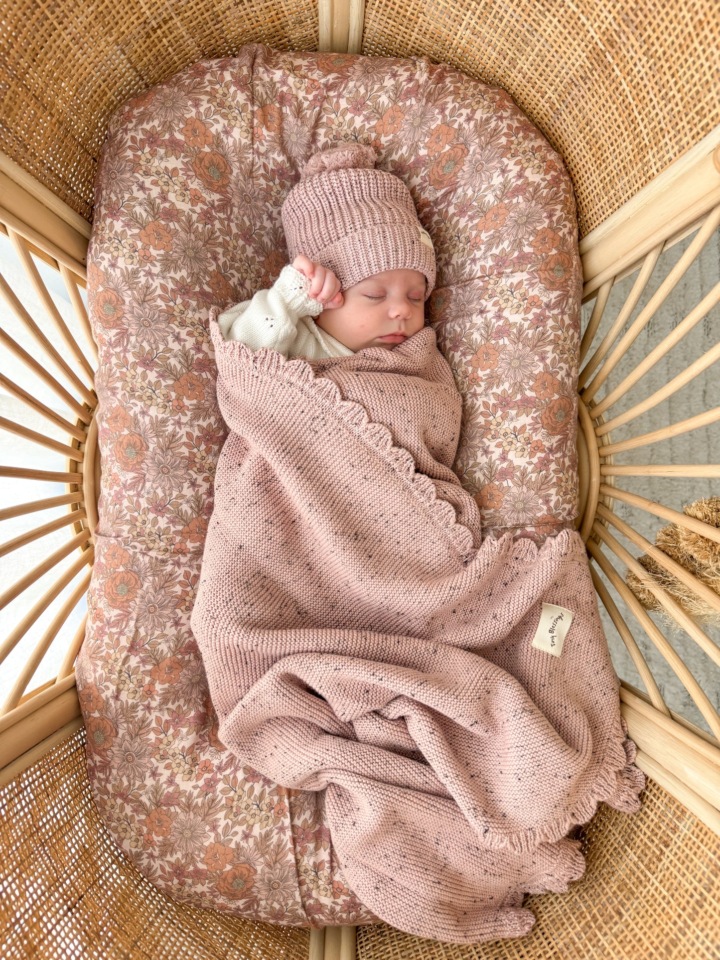 HEIRLOOM KNIT BLANKET - DUSK