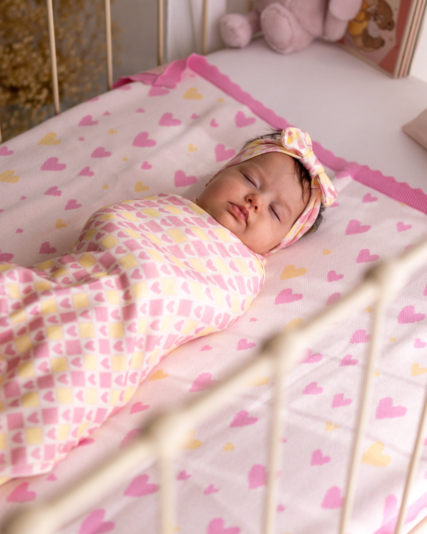JERSEY SWADDLE - SWEETHEARTS