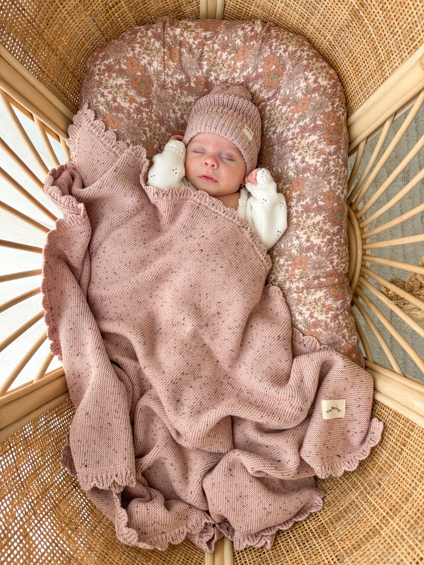 HEIRLOOM KNIT BLANKET - DUSK