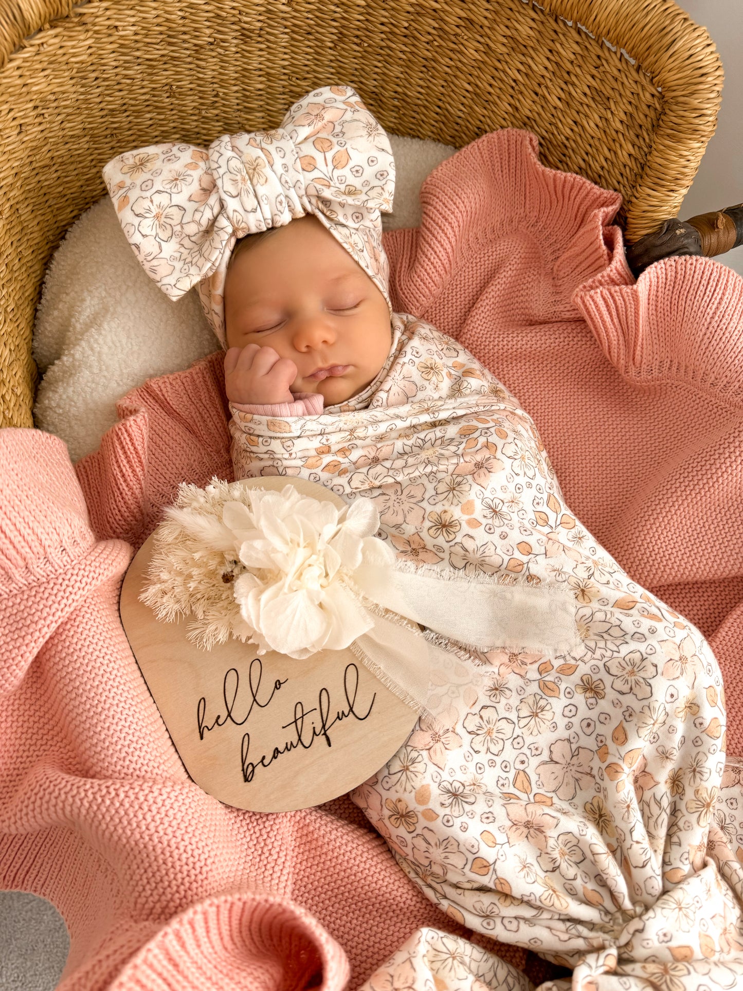 BLOSSOM HEADBAND + SWADDLE