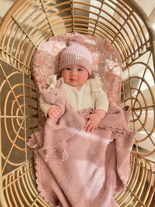 HEIRLOOM KNIT BLANKET - DUSK